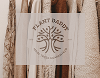 Logo for Plant Daddy is an eco-friendly clothing brand