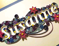 quilling lettering