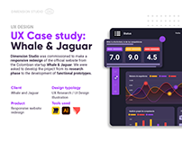 UX Case Study: Whale and Jaguar