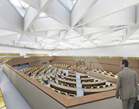 Plenary Hall of Parlament, Stuttgart (Germany)