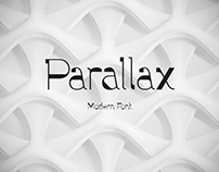 Parallax font and graphics