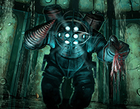 Gaming Painting #2 - Bioshock fan art (with video)