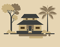 Traditional Indian Home | Vector Art