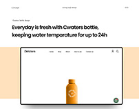 Cwaters - Landing page concept