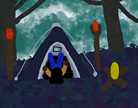 Camping Under The Trees