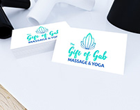 Logo Design For The Gift Of Gab Massage & Yoga