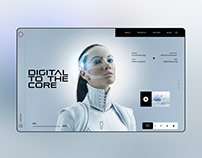 Digital To The Core Ui Design Landing Page