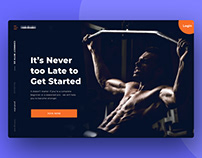 Fitness Website Homepage Header