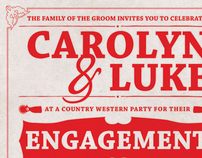 Country Western Engagement Invite
