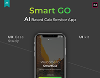 Smart Go AI Based Cab Service App UX Case Study.