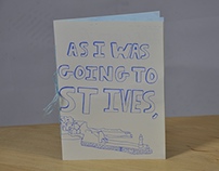 'As I Was Going To St Ives' - Zine
