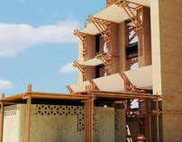 Guest House, Bamboo & Mud Constrution.