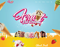 Landing Page - Fruit Ice Cream