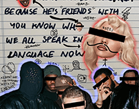 Kanye West "Real Friends" Collage