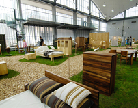Exhibition of natural products for sustainable houses