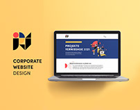 Corporate Website Design Projektevernissage