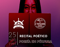 Recital Poético: Poesía En Púrpura