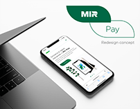 Redesign of landing page “Mir Pay”