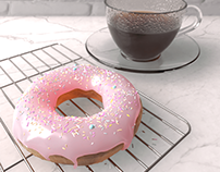 Blender 3D：Donut & Coffee