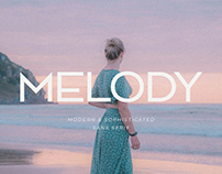 Melody – Modern & Sophisticated Sans Serif