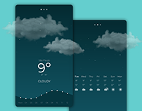 Weather app UI concept (2018)