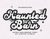Haunted Barn Retro Script Font