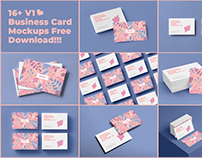 Business Card Mockup Collection V1 Freebie