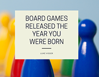 Luke Visser WestChester: Board Games Released