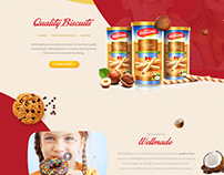 Webpage Design Concept for Food Company