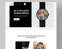Watch E-commerce web UI/UX Design