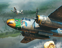 B-25 Mitchell in action - cover image