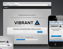 Vibrant: A Responsive Coming Soon Launch Template