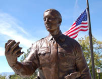 Custom Bronze Police Memorial Statues - UHP Trooper 