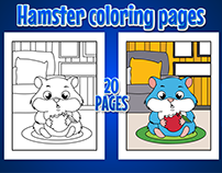 Cute Hamster Coloring Pages for Kids