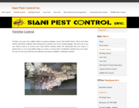 Siani Pest Control Website