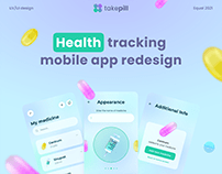 Health tracking mobile app redesign