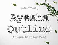 Ayesha Outline Display Font