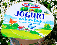Piątnica Jogurt Naturalny - redesign opakowania