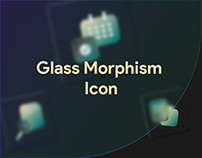Glass morphism Icon set