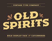 Old Spirits Display Font
