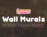 Wall Murals for Dunkin Donuts, India