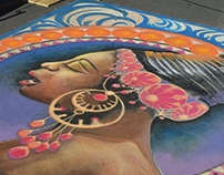 Nina Simone Street Painting