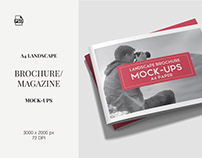 A4 Landscape Brochure Mock-Ups