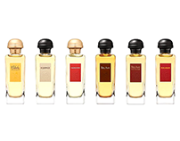Hermès Parfums. Classic range label design.