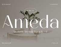 Ameda Stylish Sans Serif | Free Font