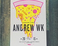 Andrew WK Gig Poster