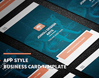 App Style Business Card Template