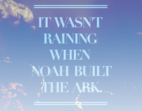 Be Ready Like Noah Poster