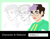 ALMAMAT. Character & Website