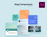 Blog Components for Adobe Xd - Freebie